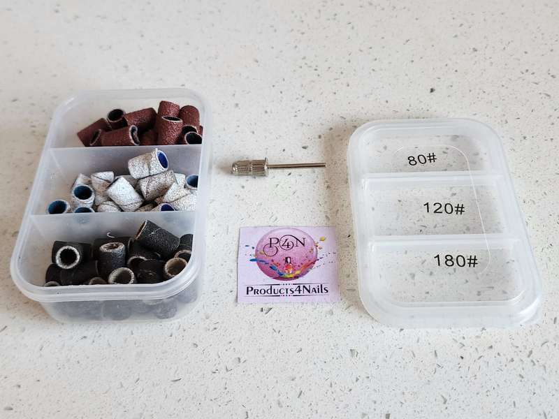 Sanding Caps 75 Pieces Small in #80 / #120 / #180 Professional