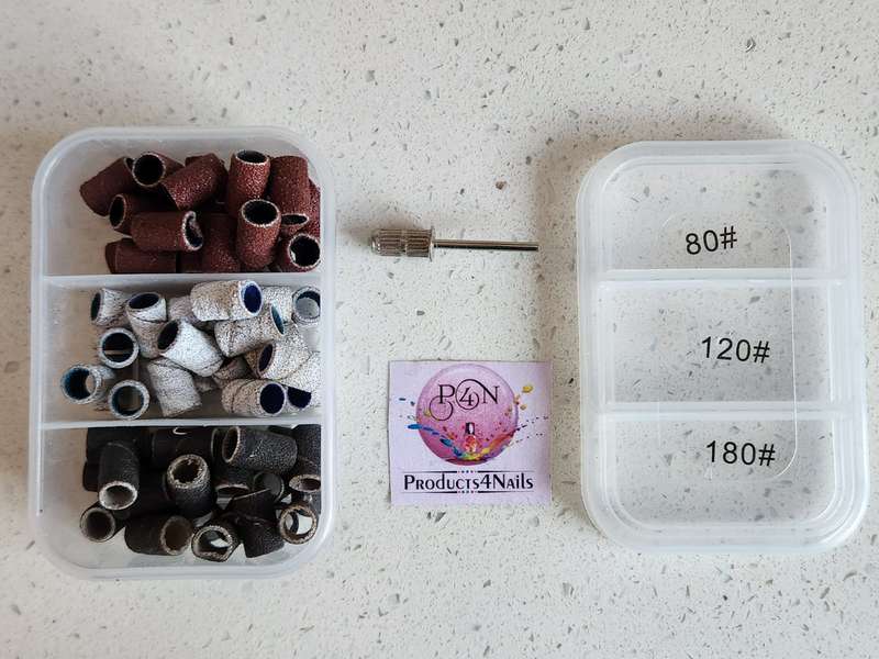 Sanding Caps 75 Pieces Small in #80 / #120 / #180 Professional