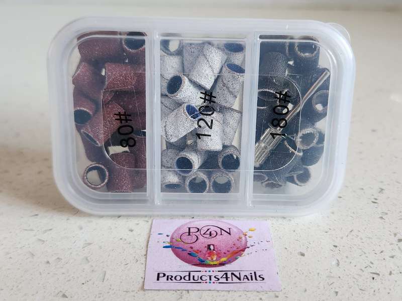 Sanding Caps 75 Pieces Small in #80 / #120 / #180 Professional