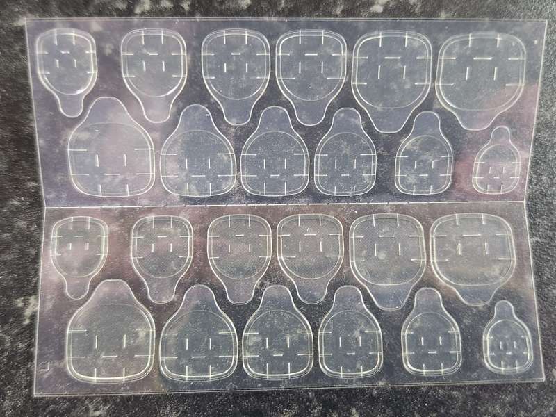 Premium Press On Nails (MEDUIM COFFIN) 24 Pieces with PRESS ON GLUE