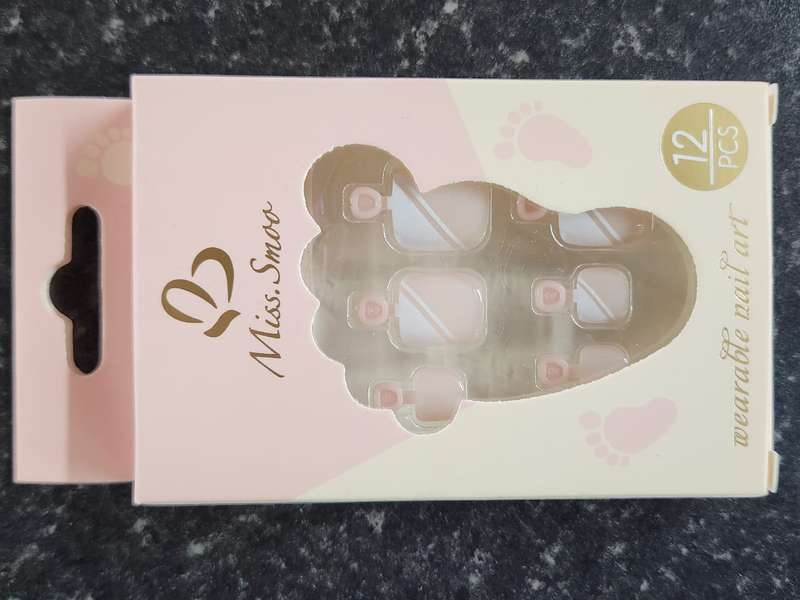 Press On TOE Nails from Miss Smoo - Stripes