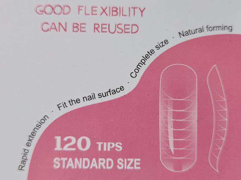 Poly Gel False Nail COFFIN Shape Tips 120Pcs Reusable - Miss Smoo