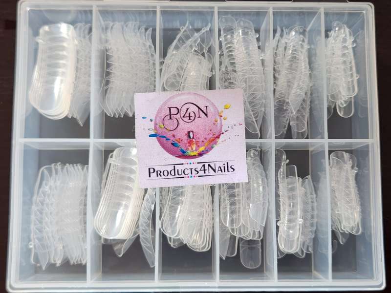 Poly Gel False Nail COFFIN Shape Tips 120Pcs Reusable - Miss Smoo
