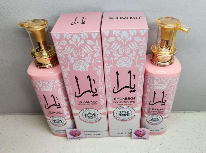 SHUMUKH - KERATIN Hair Shampoo and Conditioner YARA, 600ml - Moist / Shiny