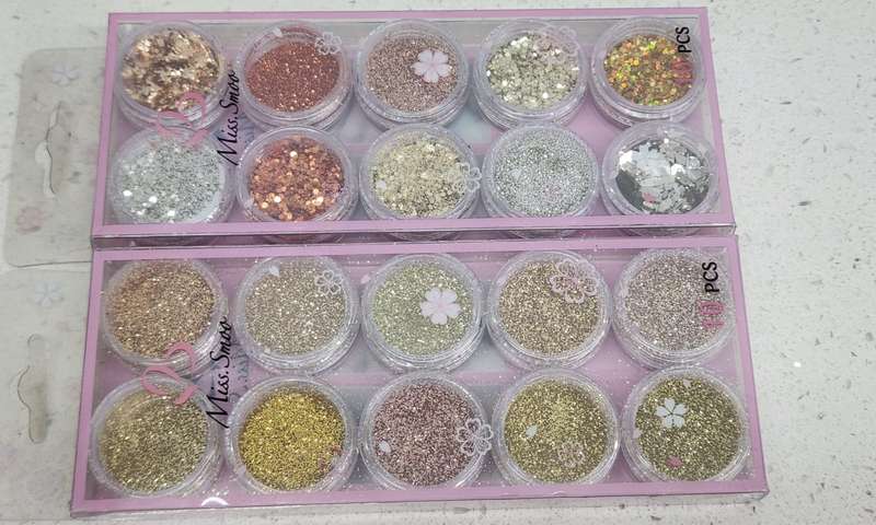Nail GLITTER 10pcs