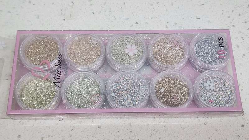 Nail GLITTER 10pcs