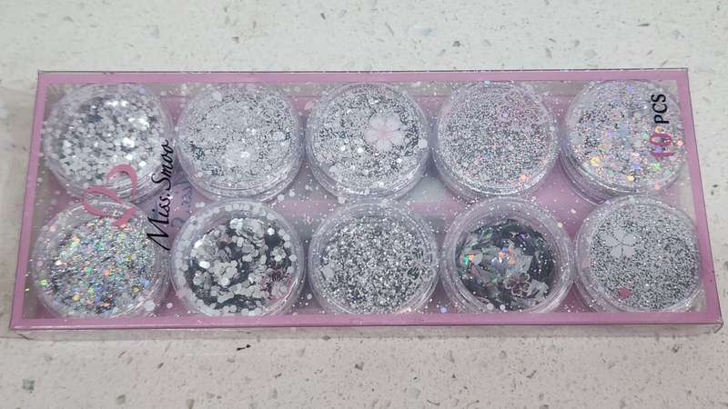 Nail GLITTER 10pcs