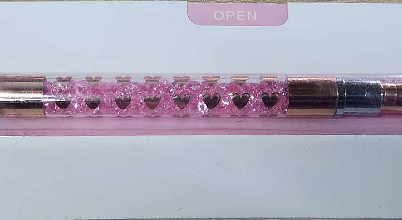 Nail Poly Gel Brush and Art liner 2in1 Miss Smoo - Pink Crystal