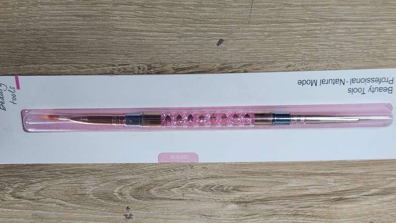 Nail Poly Gel Brush and Art liner 2in1 Miss Smoo - Pink Crystal