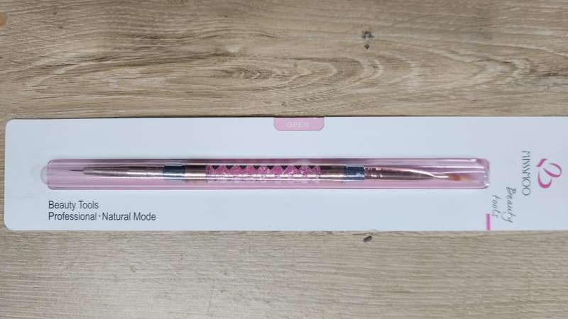 Nail Poly Gel Brush and Art liner 2in1 Miss Smoo - Pink Crystal