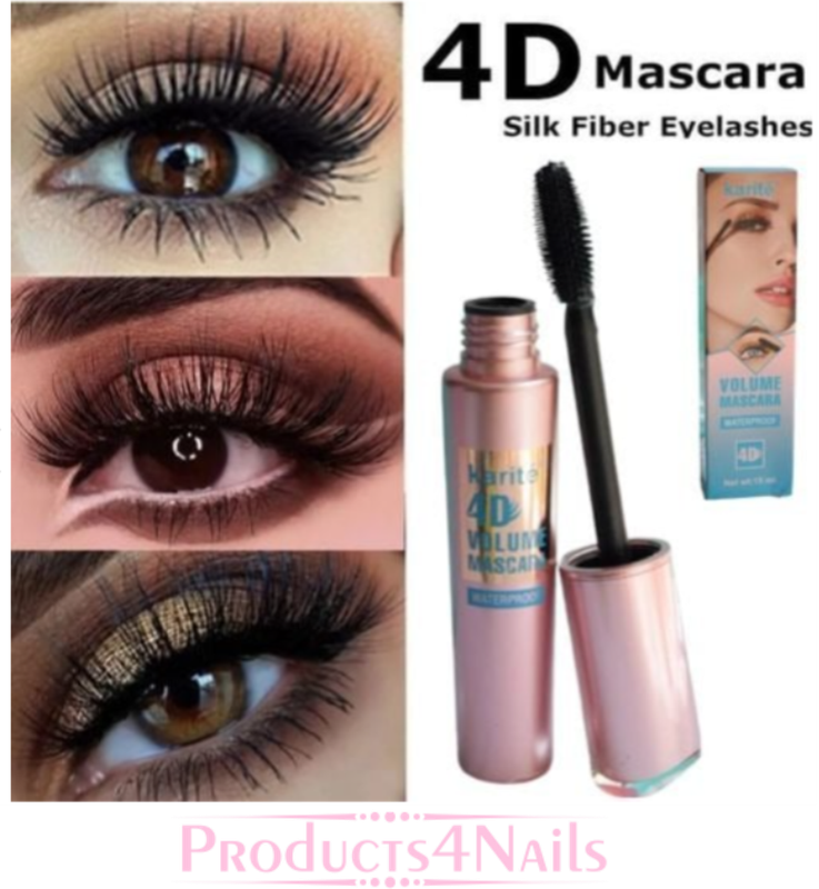Karite 4D Volume Mascara Waterproof 24 Hour Long Lasting 15ml