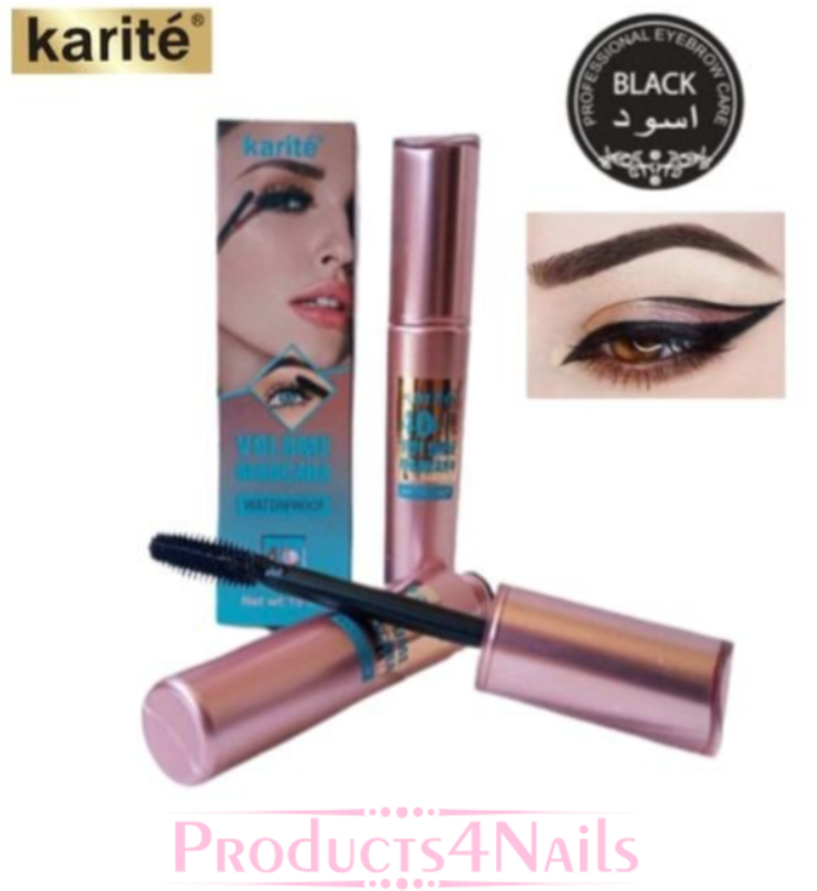 Karite 4D Volume Mascara Waterproof 24 Hour Long Lasting 15ml