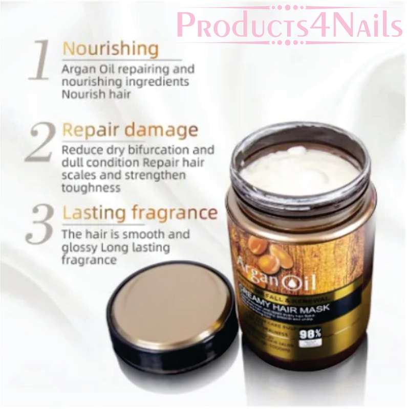 Hair Mask Lightness Argan Oil From Morocco Anti Hair Fall & Renewal Creamy -1000ml