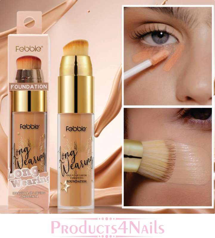 Long-wearing Foundation - Dual-ended Multi-use Applicator With Doe Foot & Brush, Nature Effect Pa...
