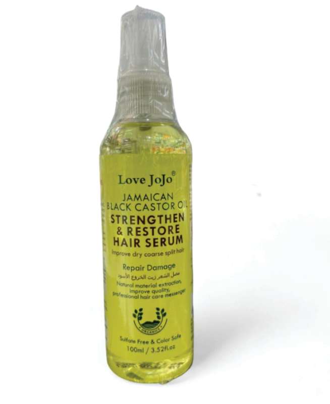Love JoJo Jamaican Black Castor Oil Strengthen & Restore HAIR SERUM - 100ml - L2101-4