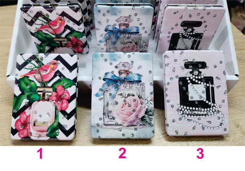Makeup Compact Mirror (HIGH QUALITY PRODUCT) - Perfume