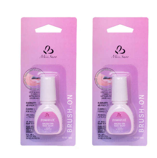Premium Press On Nails (MEDUIM COFFIN) 24 Pieces with GLUE BRUSH BOTTLE