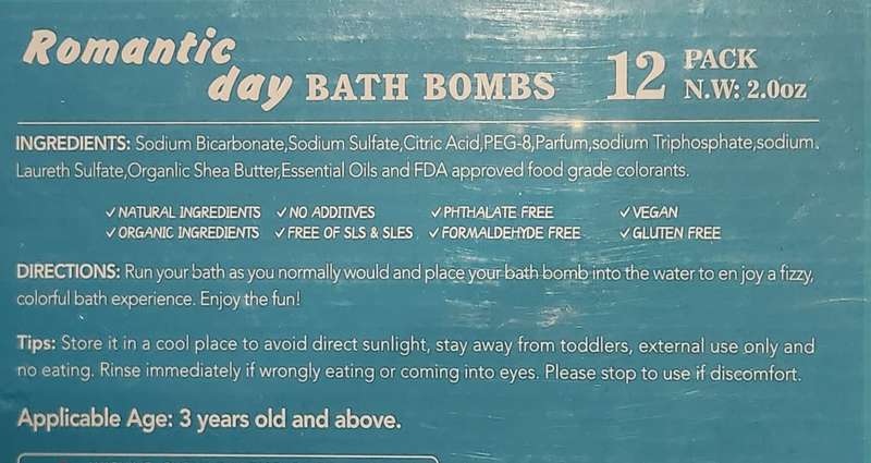 ROMANTIC DAY Bathing Bombs Colourring Bath Ball (Multicolor, 500 g)