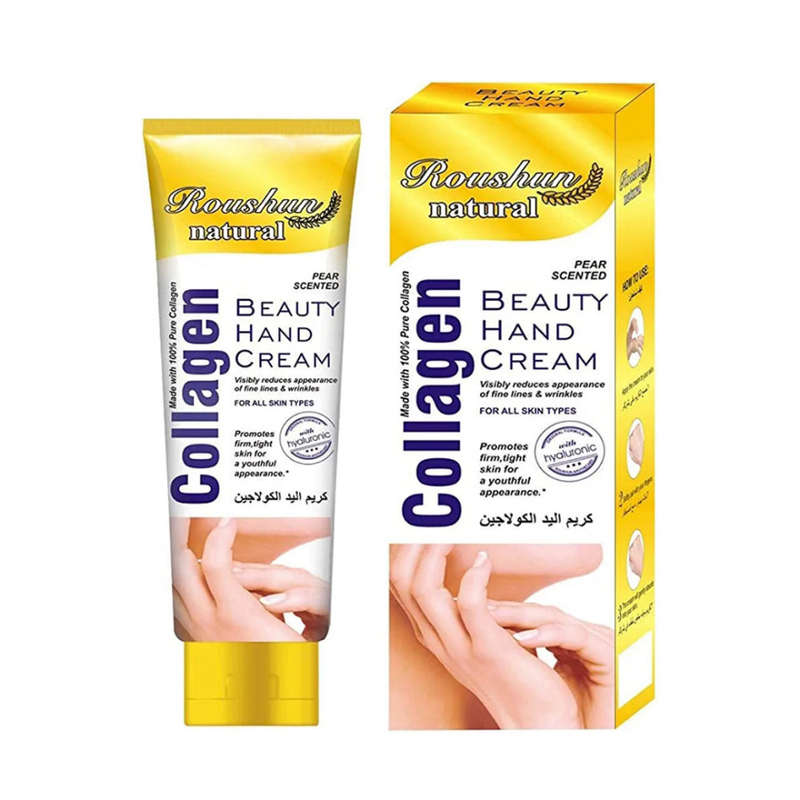 Roushun Natural Collagen Beauty Hand Cream 100ml with Hyaluronic