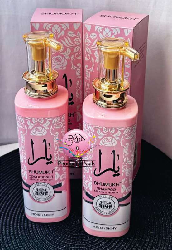 SHUMUKH - KERATIN Hair Shampoo and Conditioner YARA, 600ml - Moist / Shiny