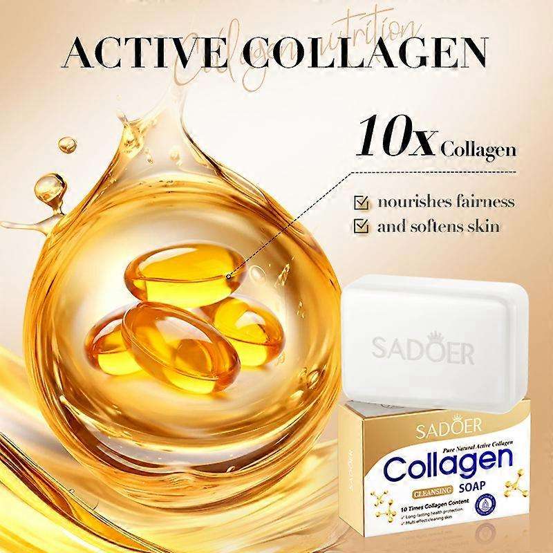 Sadoer Collagen Soap 10 Times Collagen Content 100g