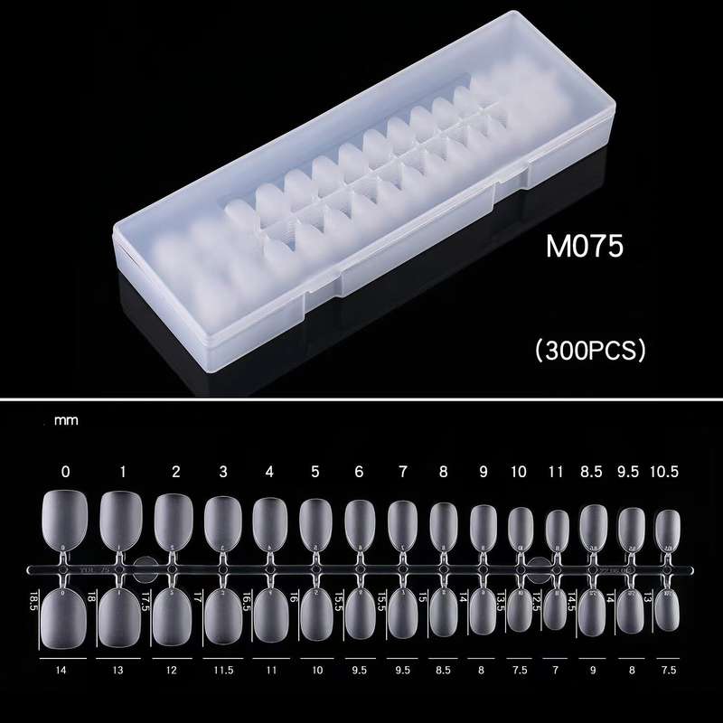 TNA Fake Nail Tips 300pcs Press-on Nails, Pre Shaped Soft Gel x Nails M075