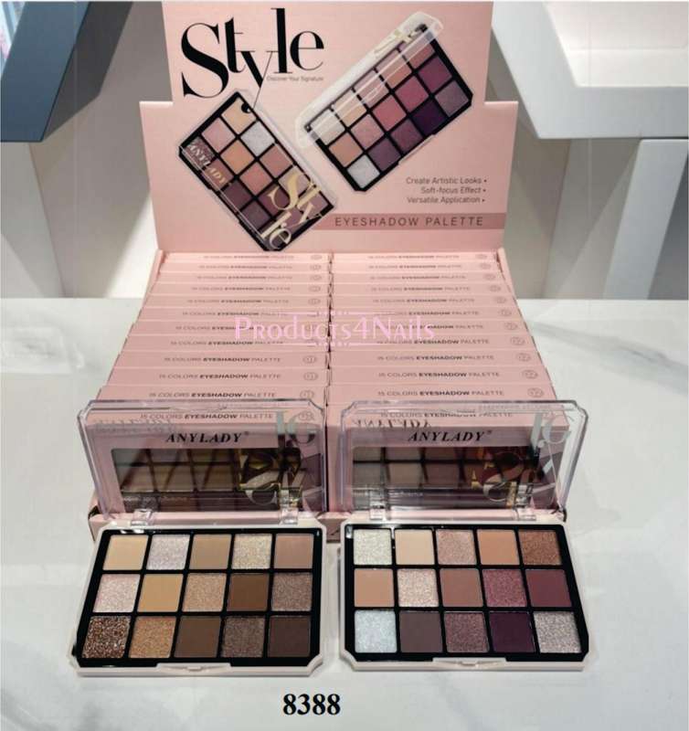 ANYLADY EYESHADOW PALETTE - 15 COLOURS (Item Code 8388)
