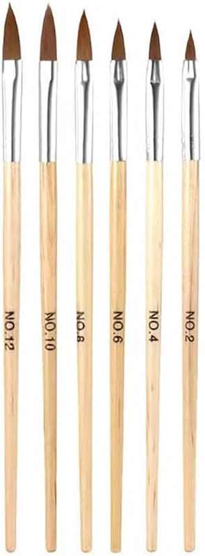 Wooden Acrylic Nail Brush NO.10 - ITEM NO:26544