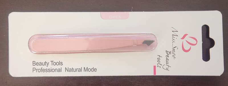 Eyebrow Tweezer Diagonally Slant - PINK - Miss Smoo