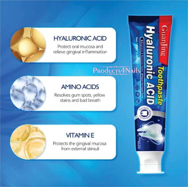 Guanjing Hyaluronic Acid Brightens & Removes Stains Toothpaste 100g