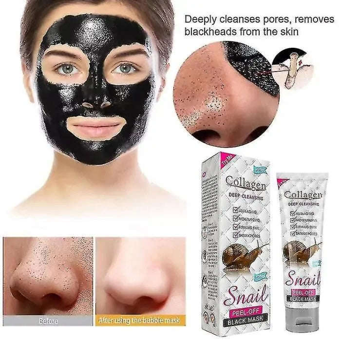 Collagen Snail Deep Cleansing Peel Off Black Mask Anti Aging 120ml