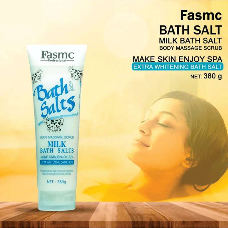 FASMC Professional Bath Salts Body Massage Scrub with Extra Brightening Bath Salts 380g