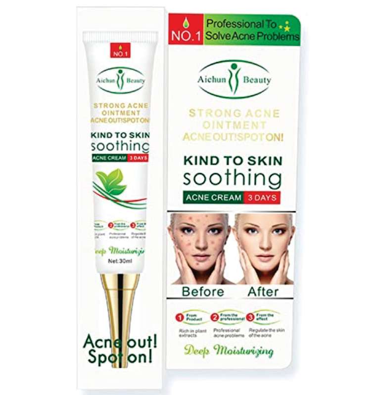 Aichun Beauty, Strong Acene ointment Acene Outispot on, Acene Cream 3 days Acne out, Spot on 30ml