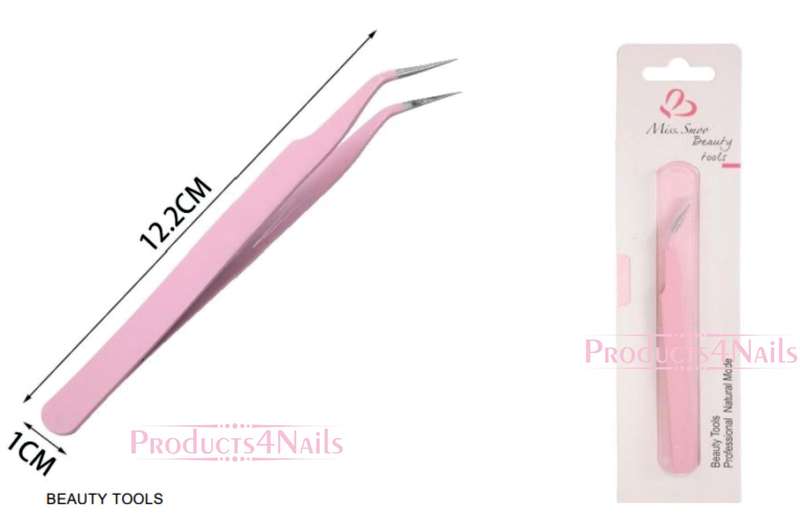 Tweezer Angled - Miss Smoo (PINK).