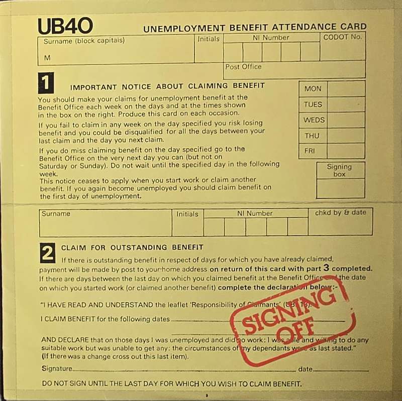 UB40  Signing Off + 12"