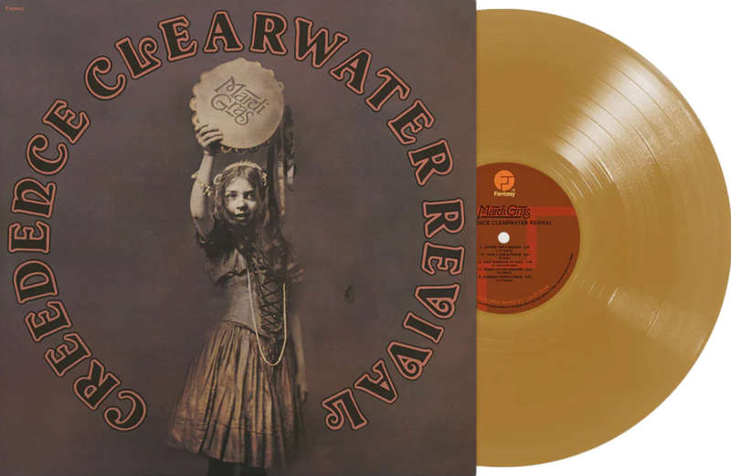 Creedence Clearwater Revival  Mardi Gras Gold Vinyl Record