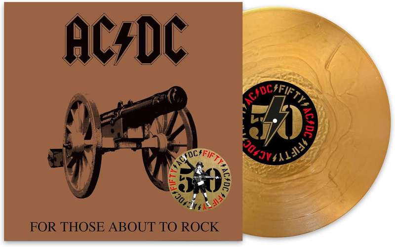 AC/DC - Gold Vinyl For Those About to Rock (50TH ANNIVERSARY)