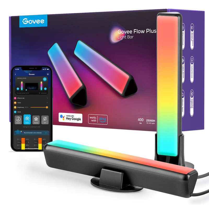 Govee RGBICWW WiFi + Bluetooth Flow Plus Light Bars