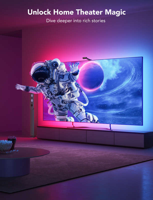 Govee DreamView T2 TV Backlight - Colour Sense Cam & LED Strip (55~65 / 75~85 inch) - UNBOXED DEAL