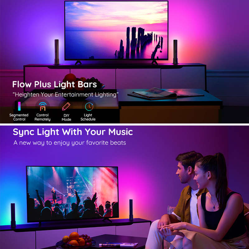 Govee RGBICWW WiFi + Bluetooth Flow Plus Light Bars