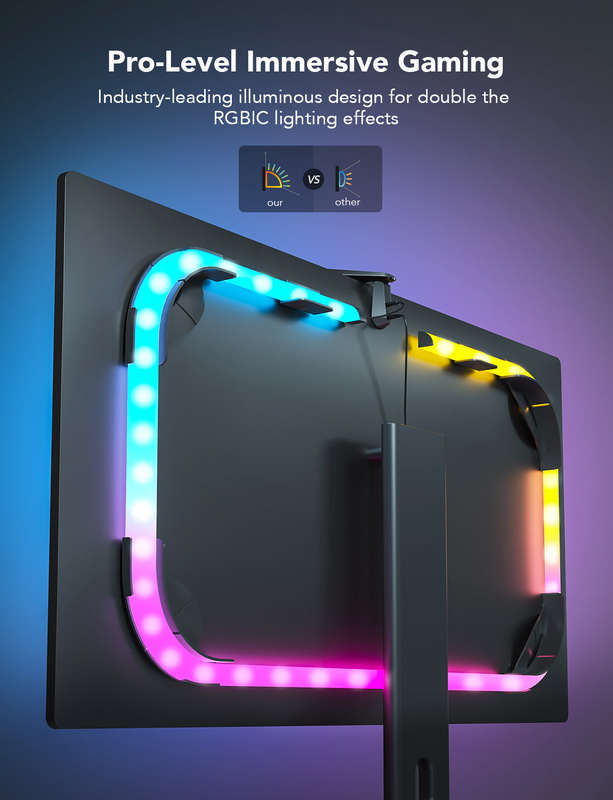 Govee DreamView G1 Gaming Light (24~29inch) - Smart LED Monitor Backlight
