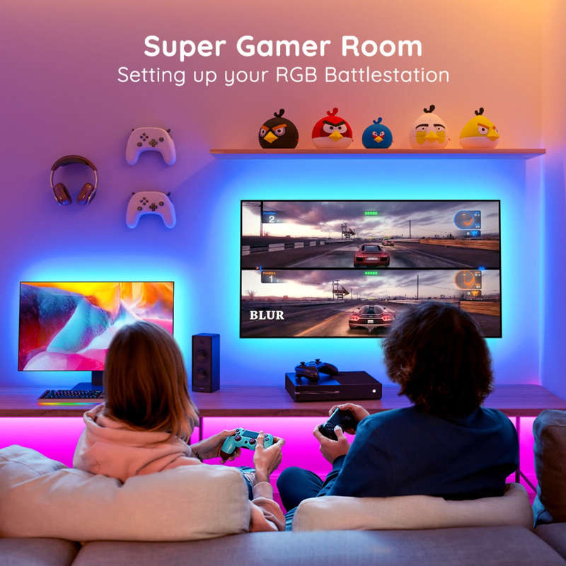 Govee Bluetooth RGB LED Backlight Strip for TVs (TV Sizes of 46-60 Inches) - UNBOXED DEAL