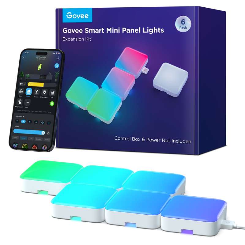 Govee Smart Mini Panel Lights Extension(6pcs in one set))
