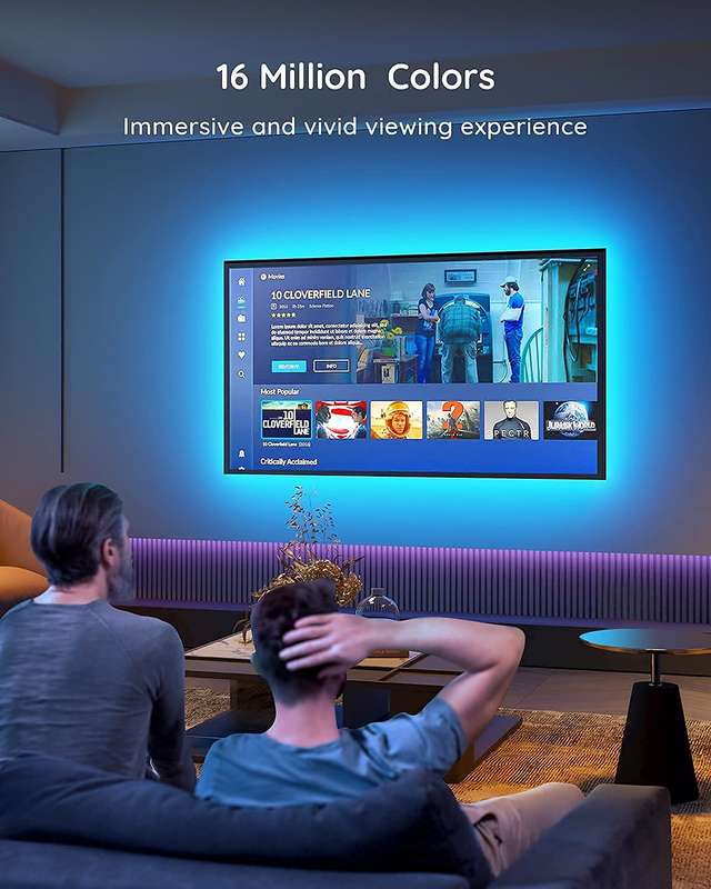 Govee Bluetooth RGB LED Backlight Strip for TVs (TV Sizes of 46-60 Inches)