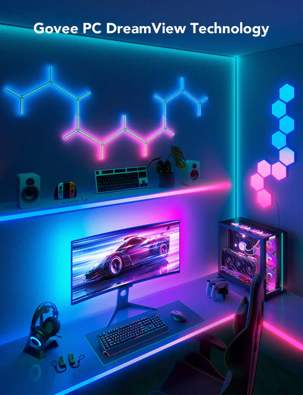 Govee Gaming Monitor Light Strip G1 - Smart LED Backlight 27-34" Monitors
