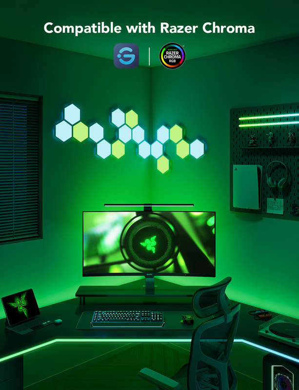 Govee Gaming Monitor Light Strip G1 - Smart LED Backlight 27-34" Monitors