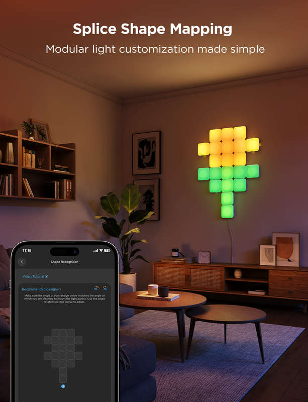 Govee Smart Mini Panel Lights Extension(6pcs in one set))