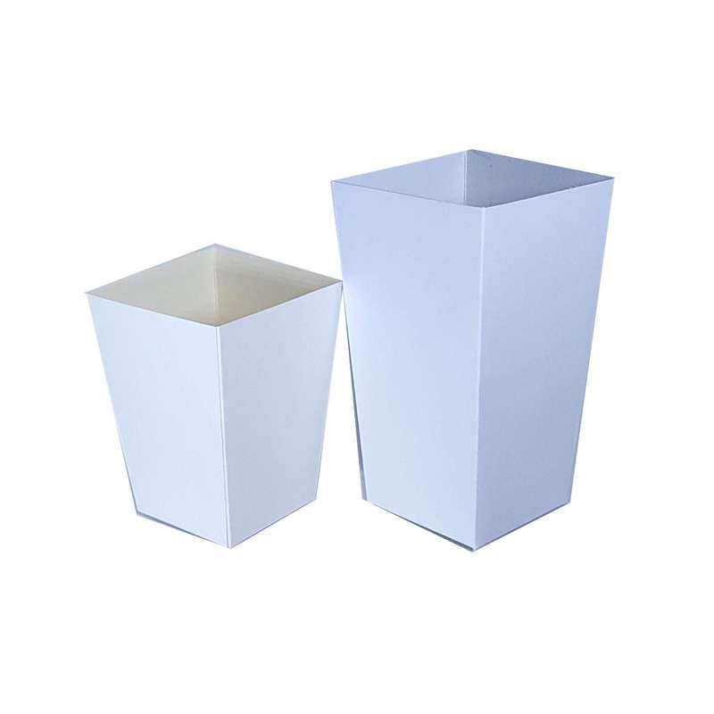 Large Popcorn Box  - White