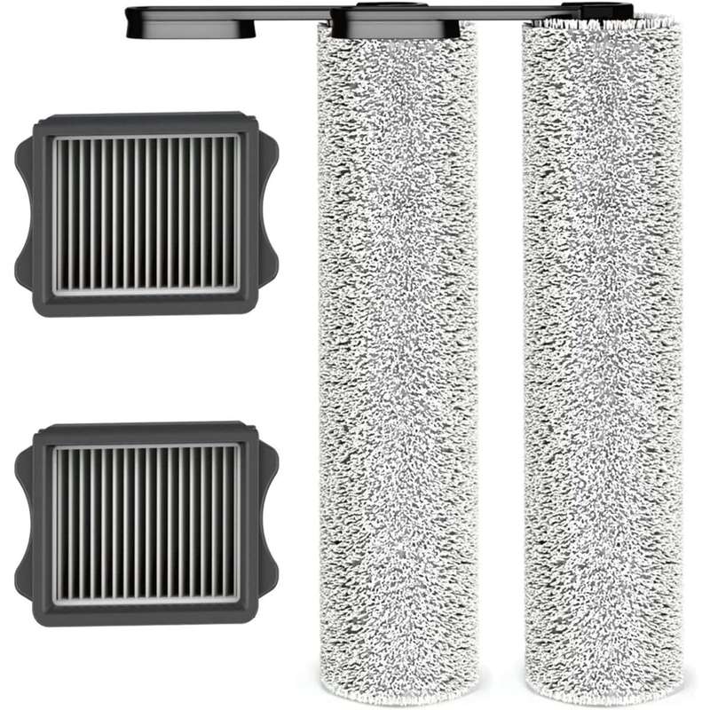 FLOOR ONE S5/iFLOOR 5 2x Replacement HEPA Filter Assembly, 2x Brush Roller