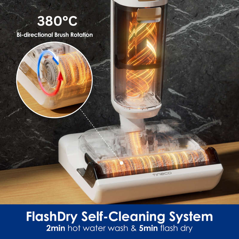 FLOOR ONE Stretch S6 - 35min, Smart 180° Lay Flat Wet Dry Cordless Vacuum Floor Washer & Mop Stick